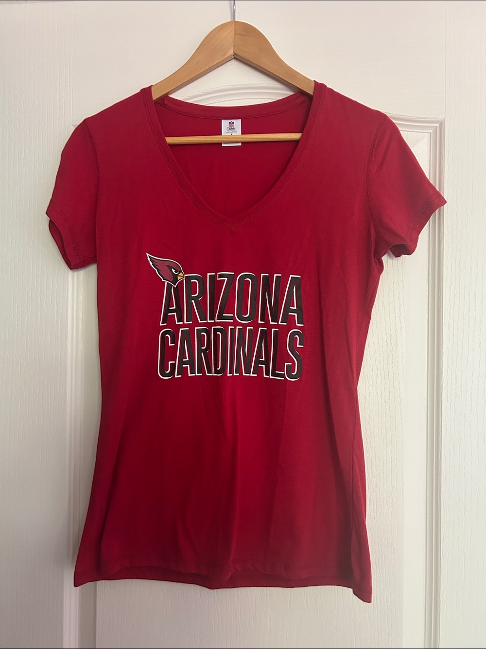 NFL Arizona Cardinals Women's Red V-Neck T-Shirt
